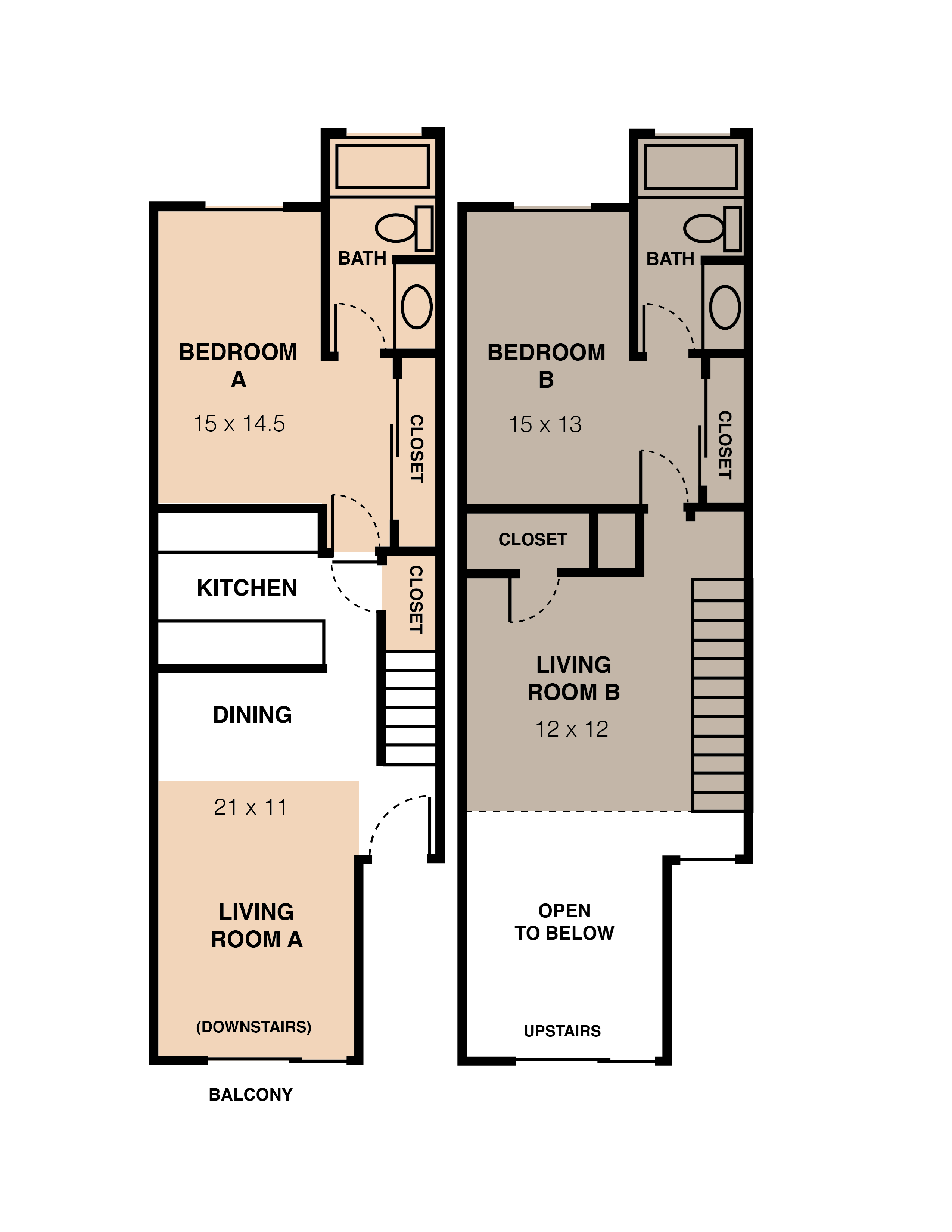 Floor Plans of Sundance Apartments in Davis, CA